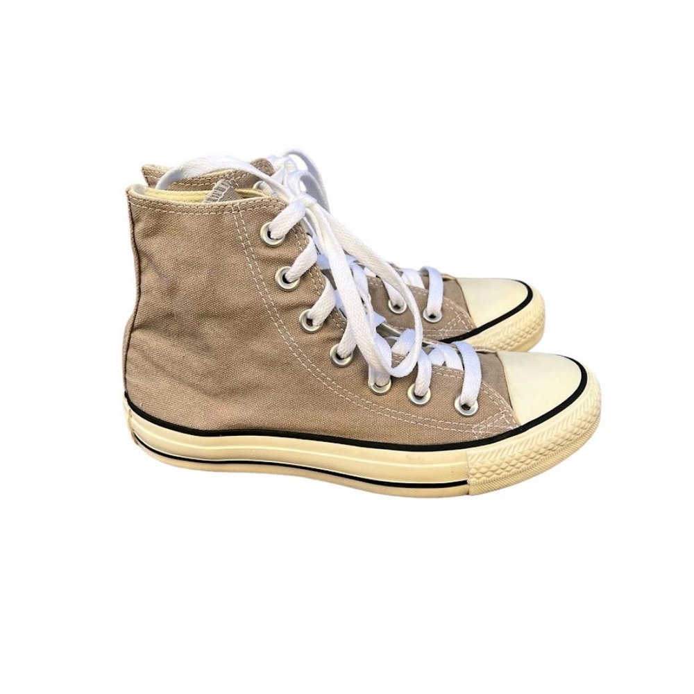 Converse Gray and White High-Top Sneakers